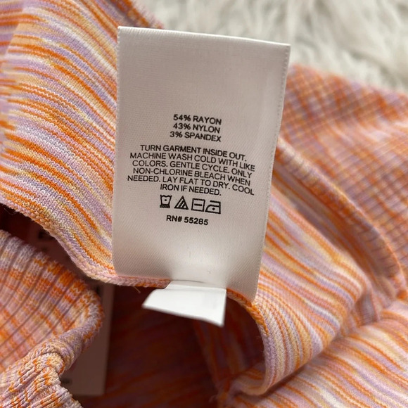 EXPRESS Body Contour Ribbed Space Dye Pencil Skirt Stretch Size Medium NEW - Picture 12 of 16